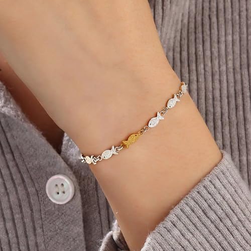 Inspirational Gifts for Women Men,Swimming Against The Current,Through The Waves of Life,Encouragement Bracelet for Best Friends Mom Daughter Sister,Spiritual Faith Gift for Birthday Christmas3