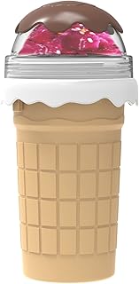 Sponsored Ad - slushy cup,Magic Quick Frozen slushie cup Double Layer Silica slushie machine Squeeze slushy maker cup inst...