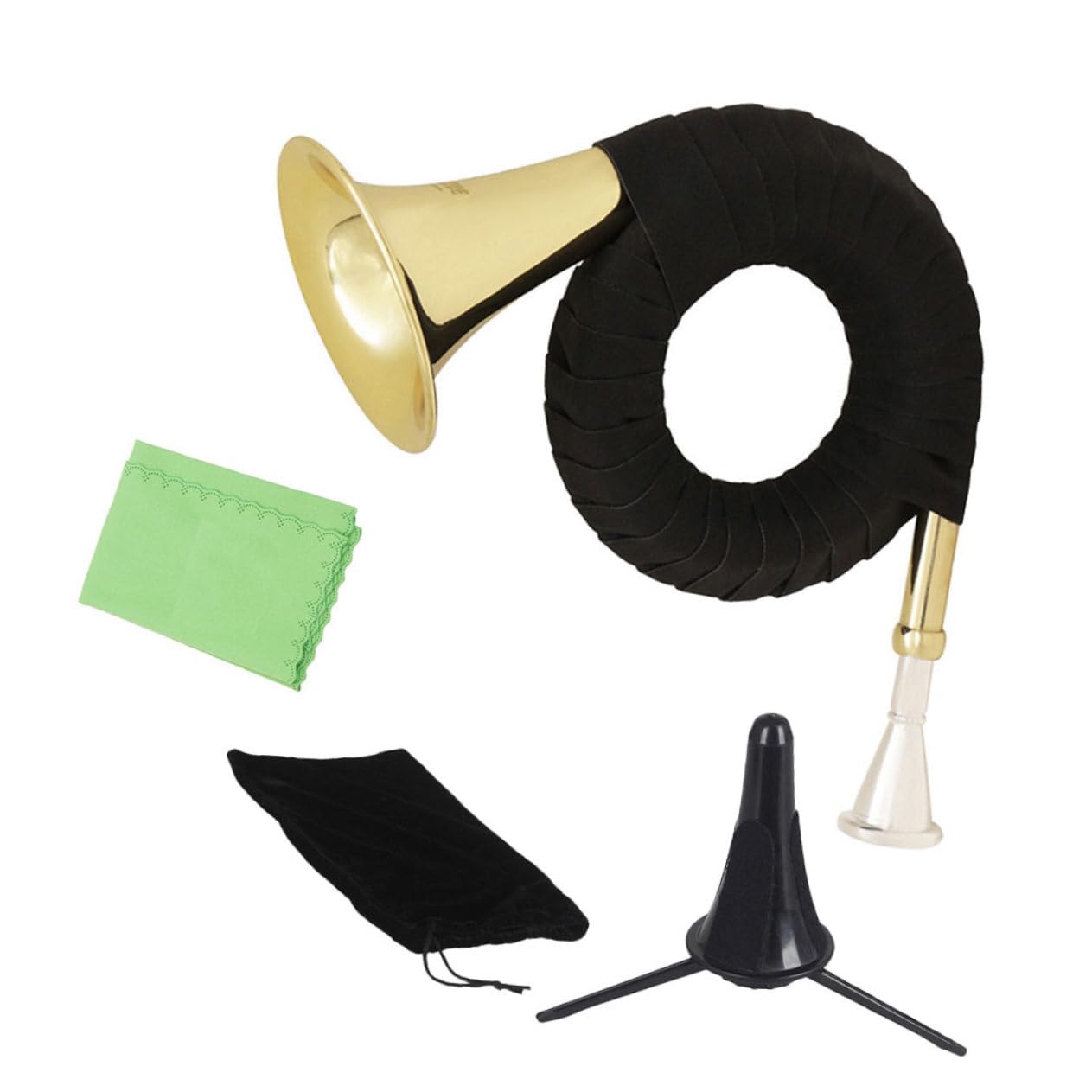 Generic Lacquer Plate French Horn Musical Instrument Professional Waldhorn for Wind Instruments