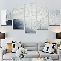 SIGNWIN 5 Panel Canvas Wall Art Solid Structures for Home Decorations Ready to Hang - 60