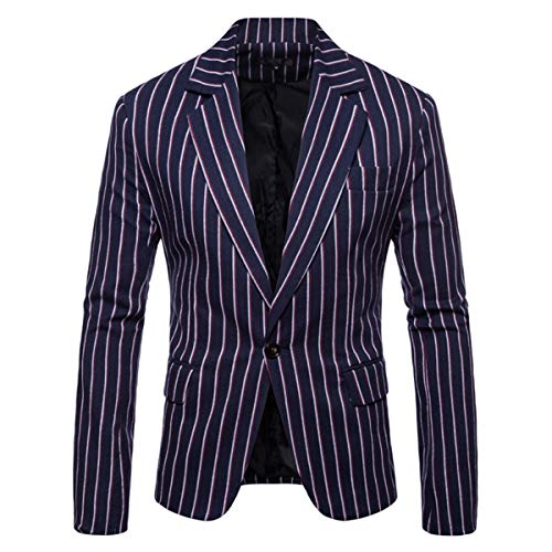Men's Casual Pinstripe Sport Coat
