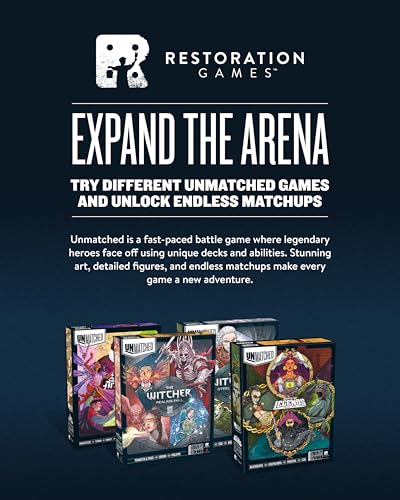 restoration games unmatched battle of legends vol 3 - for ages 9 and up 2 to 4 players