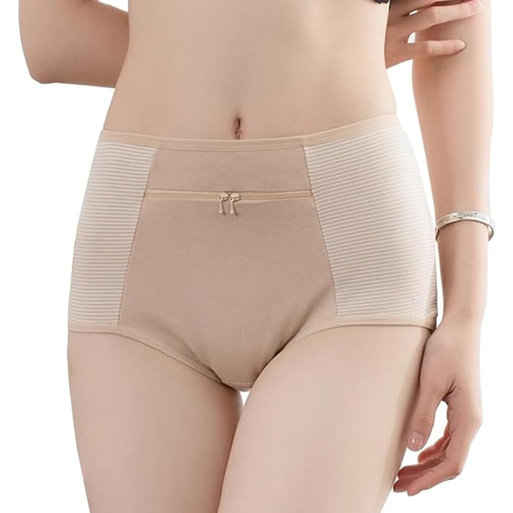 LaseVe Signore Comfort Mutande con Tasca Tasca Biancheria Intima Cotone Mutande di Base Boxer 3/4/6 Pezzi