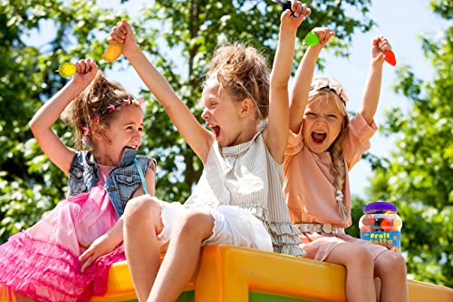 Funtasty Fruit Jelly Tik Tok Candy Assorted Flavors, Treats Squeezable Vegan-Friendly, 40 Count Jar #TOP6