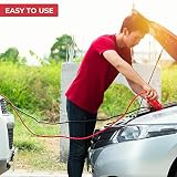GADLANE 6M Długie kable rozruchowe - Ciężkie kable rozruchowe do akumulatora samochodowego, 1500Amp 30mm² Grube kable rozruchowe z mocnymi zaciskmi - Dla samochodów benzynowych i wysokoprężnych