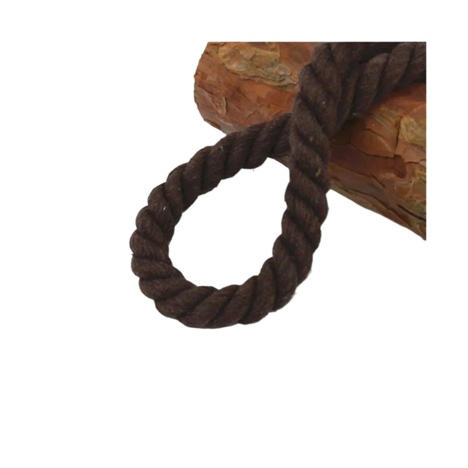Lina, pleciona lina, 10M 3-żyłowe skręcone sznurki bawełniane 6-12mm wielokolorowe do paska ze sznurkiem torby DIY(Coffee,8mm)