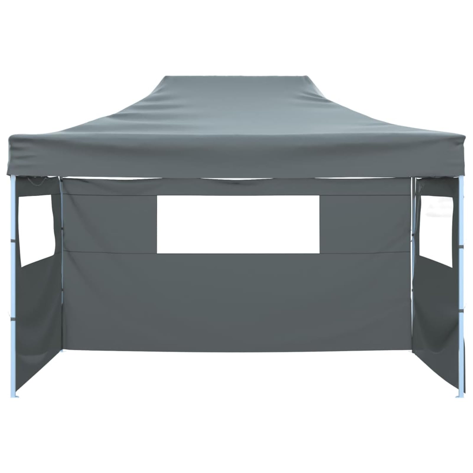 LAPOOH Gazebo Professionale Pieghevole 3 Pareti 3x4m Acciaio Antracite,Protezione UV,Impermeabile,Gazebo da Giardino(SPU:48896)