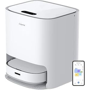 Dreametech W10 Robot Vacuum Cleaner and Mop, Sweeping, Mopping, Washing and Drying 4in1, Robotic Vacuum with Superb Lidar Navigation, 4000Pa Strong Suction for Pet Hair, Hard Floor, Carpet