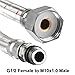 Tool parts Faucet Supply Hose Connector G1/2 Female x M10x1.0 Male 31 Inch Length 1set