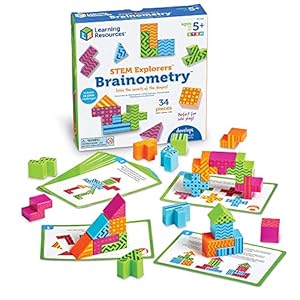 Learning Resources STEM Explorers Brainometry, Critical Thinking & STEM Skills 3D Puzzle Game for Kids, 10 STEM Challenges, Ages 5+