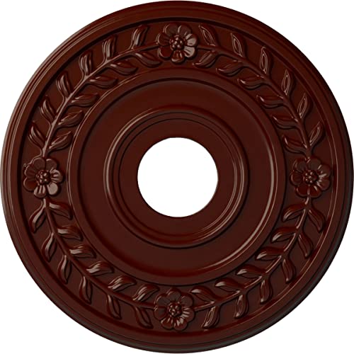 Ekena Millwork CM16WRBMFDecorative Ceiling Medallions Modeled After Original Historical Patterns & Designs, Brushed Mahogany