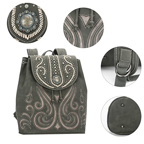 Montana West Concho Collection Backpack For Women Fashion Travel Bag Large Ladies Shoulder Bags Mw1061G-9110Dg #TOP3