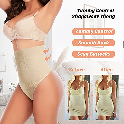 Womens Thong Shapewear Mid to High Waisted Shaper Thong WN00173