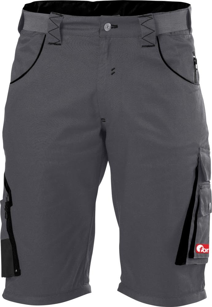 E/D/E Fortis 24 - Bermudas para hombre, color gris oscuro y negro, talla 50
