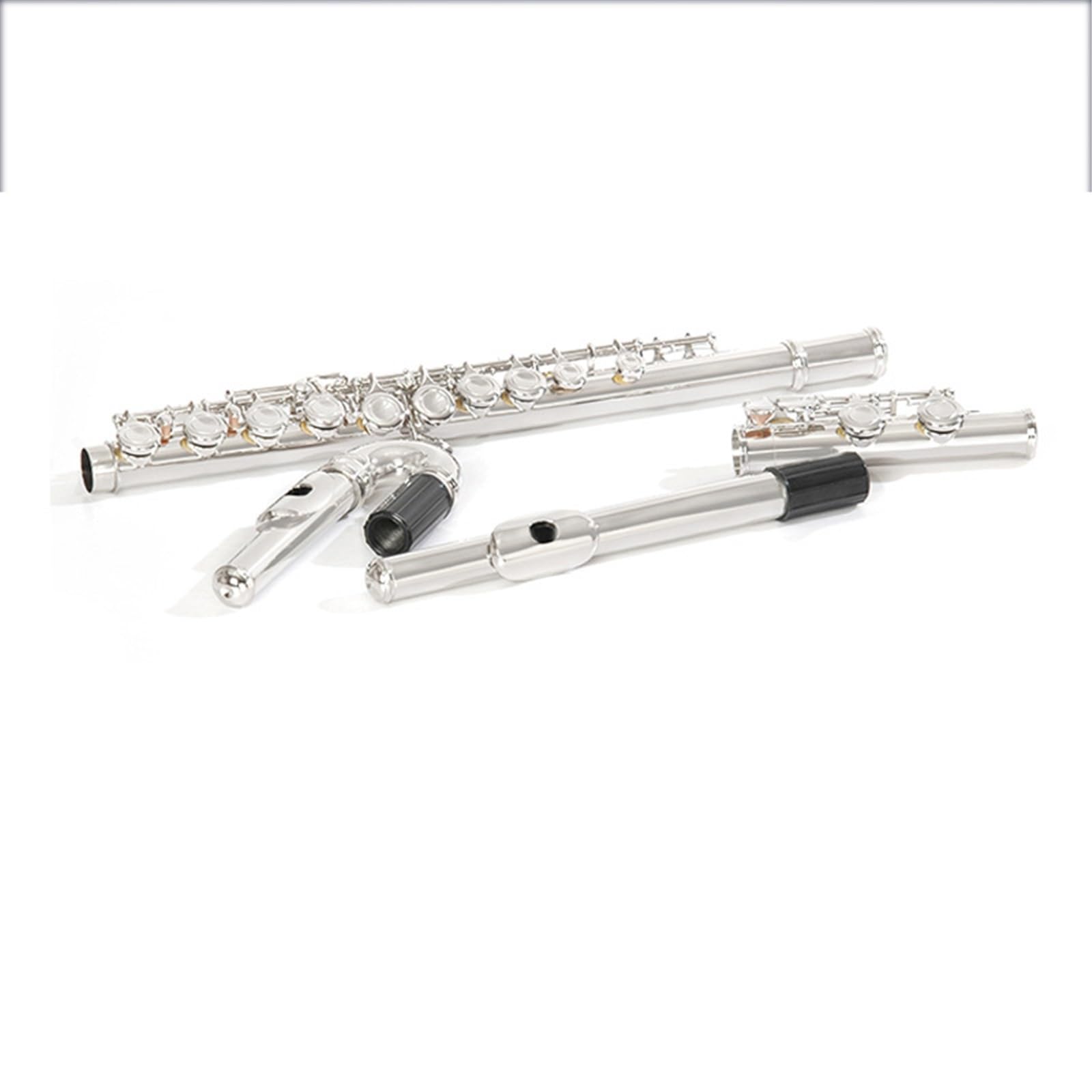 flauto traverso Flauto Curvo Placcato In Argento Flauto A Doppia Testa 16 Fori Tasto E Canzone C Coda Strumento Musicale Placcato In Argento