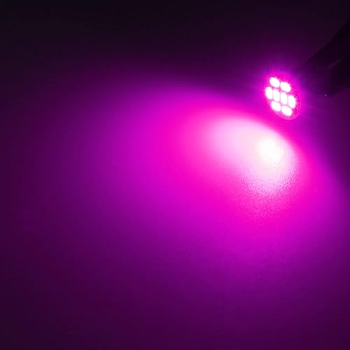 Miniatura 8 de T10 194 168 - Bombillas LED rosa y moradas para instrumentos con enchufe T10 Twist Lock Socket T10 Super brillante T10 Panel de instrumentos Medidor