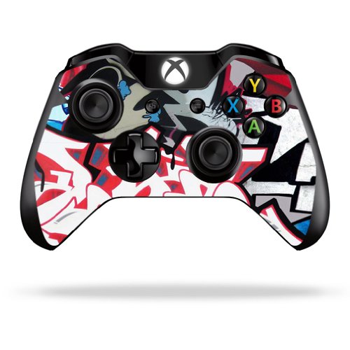 MightySkins Skin Compatible with Microsoft Xbox One or One S Controller - Graffiti Mash Up | Protective, Durable, and Unique Vinyl wrap Cover | Easy to Apply, Remove | Made in The USA