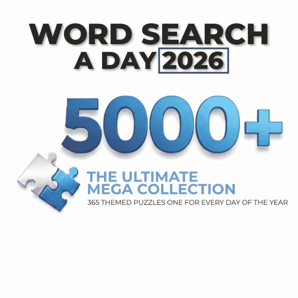 Word Search a Day 2026: 365 Themed Word Search Puzzles, One for Every Day of the Year