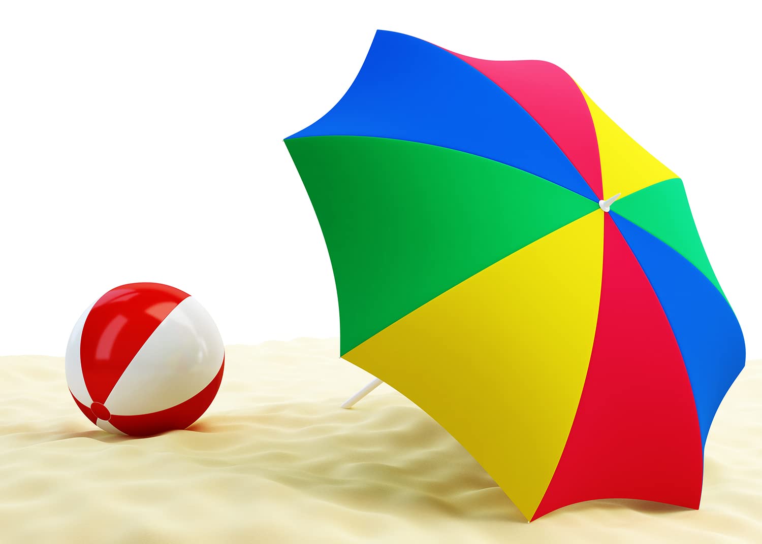 Lot De 2 Ballons De Plage Arc-en-ciel 33 Cm - Jouets Gonflables Pour Piscine, Plage Et Jeux D'été - 10