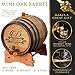 My Personal Memories Customized Whiskey Barrel - Engraved Wine Barrel - Custom Oak Mini Cask - Fancy Design (2 Liter Barrel)