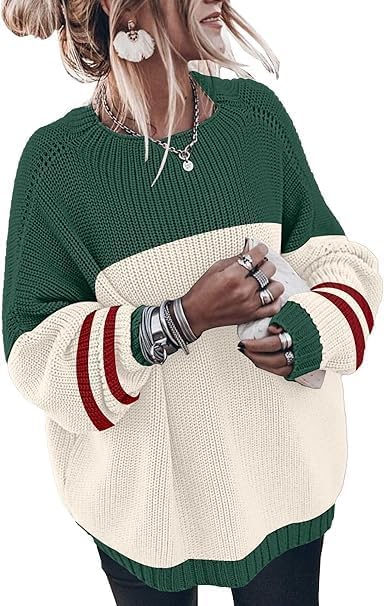 Womens Oversized Sweaters Loose Solid Casual Long Sleeve Mock Neck Knitted Jumper Tops
