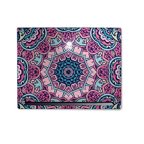 Image of MightySkins Carbon Fiber Skin Compatible With Alienware M18 R1 (2023) Full Wrap Kit - Tribal Mandala | Protective Durable Textured Carbon Fiber Finish | Easy To Apply & Change Styles | Made in the USA