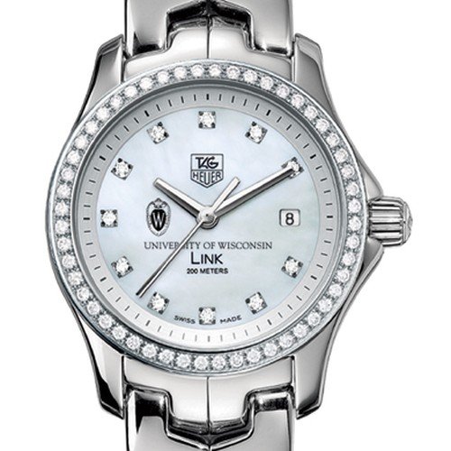 Kat Women 's Tag Heuer Link with Diamond Dial & Bezel