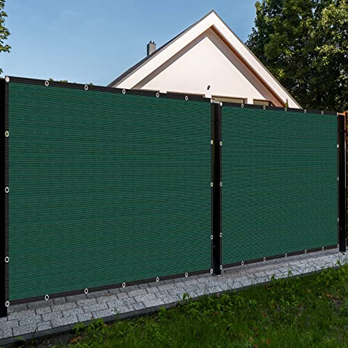 Privacy Fence Screen 2.6' x 37' Green Heavy Duty Fencing Mesh Shade Net Cover for Balcony Outdoor Patio Garden Backyard