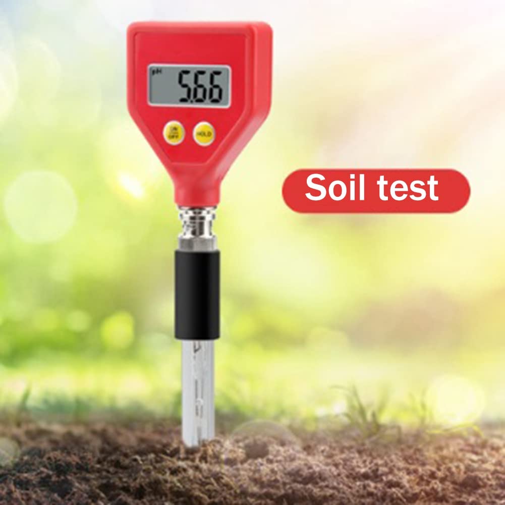 con electrodo de vidrio que mide PH-98108 para agua/queso/leche/suelo rango de prueba PH de 0,00 a 14,00 PH
