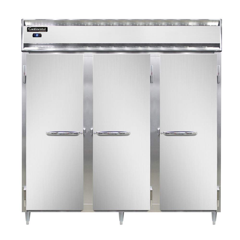 DL3R-PT Designer Line Three Section Pass-Thru Refrigerator by Continental Refrigerator – Commercial Grade