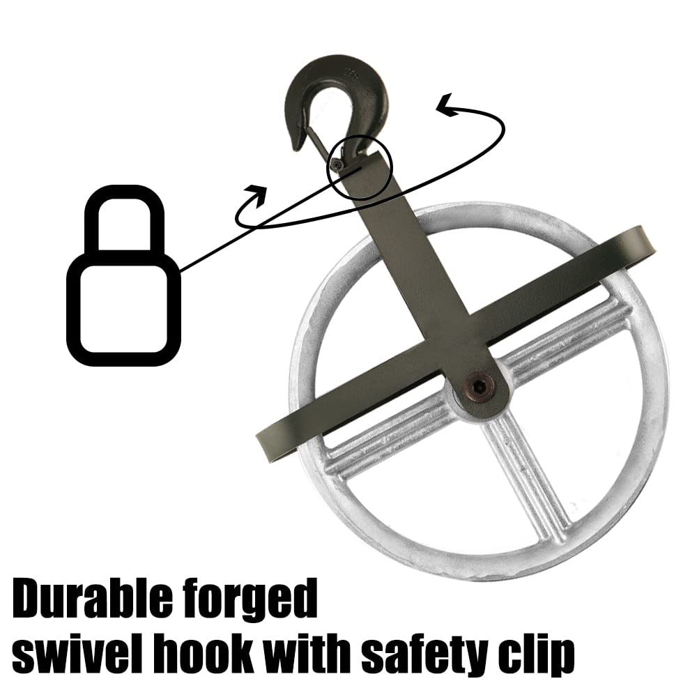 Get Special Price POPMOON Scaffold Hoist Pulley 12 Scaffolding Wheels Aluminum Pulley Wheel 1000lbs Ladder Hooks Pulleys for Lifting with Rope Up To 40% OFF POPMOON Scaffold Hoist Pulley 12 Scaffolding Wheels Aluminum Pulley Wheel 1000lbs Ladder Hooks Pulleys for Lifting with Rope