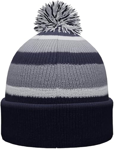Miniatura 4 de NCAA Prime - Gorro de punto de invierno con pompón plegable