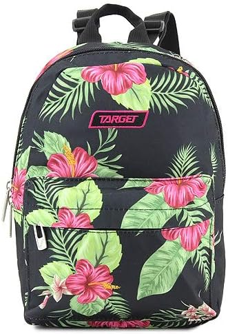 Target Unisex Child Tik Tak Floral Backpack - Black/Green, 8 Litre