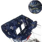  Todaytop 2-In-1 Baby Schutz-Abdeckung mit Sicherheitsgurt für Einkaufswagen und Hochstuhl Faltbare Einkaufswagen-Abdeckung Kinderstuhlkissen-Schutz für Kinder von 6 Monate bis 3 Jahre