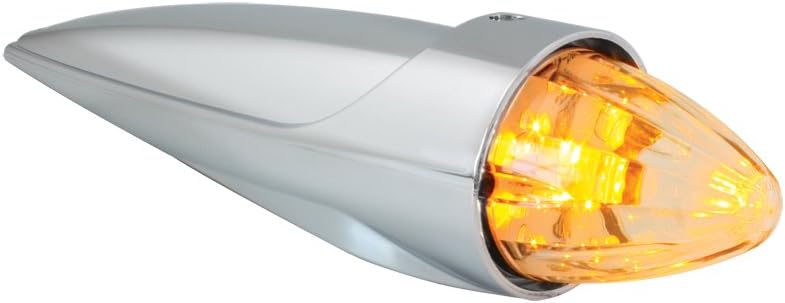 GG Grand General 81983 Amber 19-LED Cab Marker Light with Chrome Plastic Housing in OE Style and Clear Lens, amber/clear