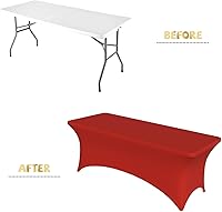 Vista 3 de Mantel personalizado personalizado Spandex mantel rectangular ajustado eventos elástico protector de mesa