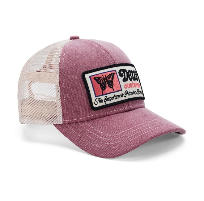Casquette Slapstick Trucker Deus rouge melon vintage ajustable homme