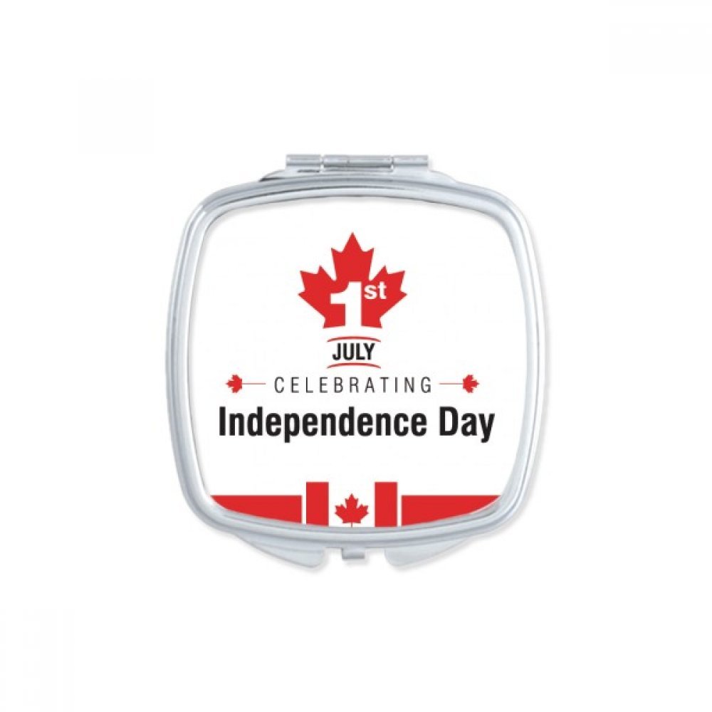 Miroir de poche portable aux couleurs du Canada : le cadeau mignon pour célébrer le 1er juillet
