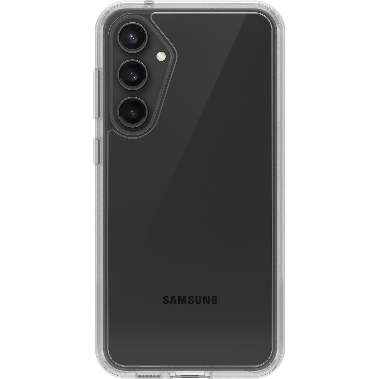 OtterBox Simmetry Clear Case per Samsung Galaxy S23 FE, custodia protettiva sottile antiurto, testata per resistere a 3 volte il numero di cadute secondo gli standard militari, Trasparente