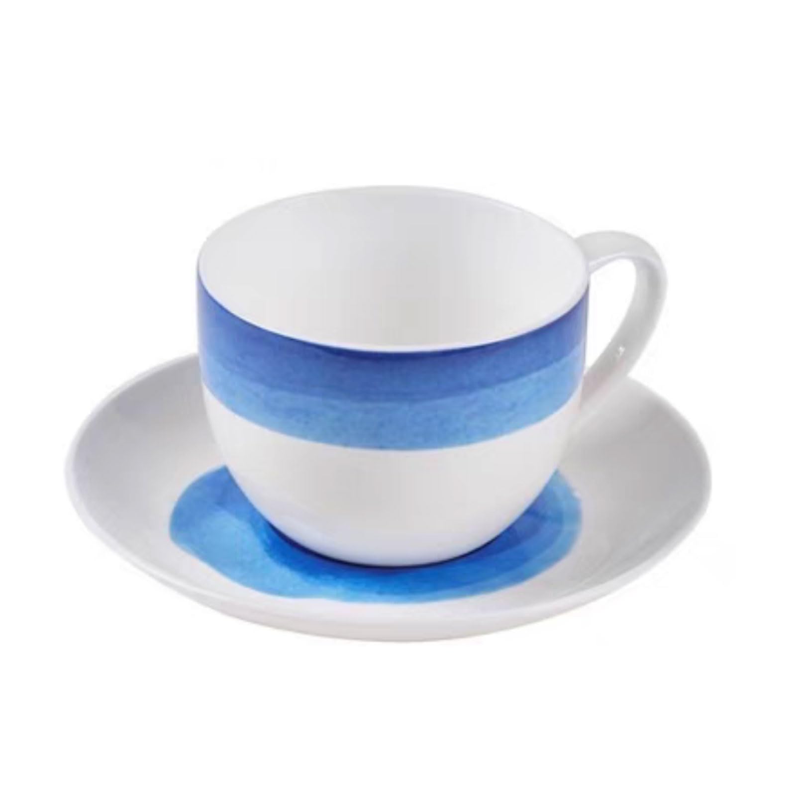 Tazza da tè 1 set di tazze da tè e caffè Set di tazze da caffè reali moderne in ceramica Bone China con piattino. È il miglior regalo per la famiglia e gli amici Tazza di caffè