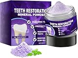 Mineralpulver zur Zahnerhaltung, Zahnaufhellungspulver, Fleckenentferner, natürliche Zahnpflege für gesunde Zähne, frischer Atem, stärkt das Zahnfleisch, 50 g (1STÜCK)