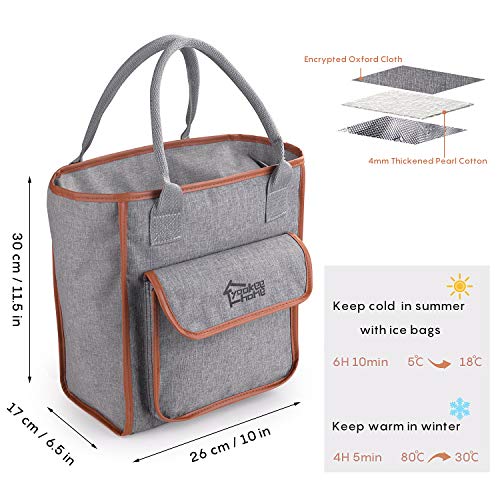 Yookee Home Grey Lunch Bags For Women thumb #1