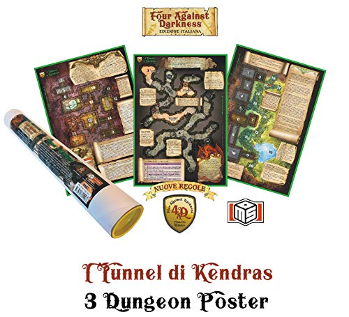 Ms Edizioni Ms Edizioni: Four Against Darkness: I Tunnel Di Kendras - 3 Dungeon Poster
