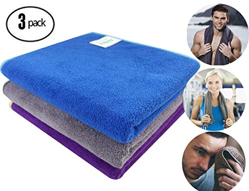 Workout Towels Sports Towel Microfiber Sweat Towels Set, Multi-Purpose Gym Towel, Fast Drying