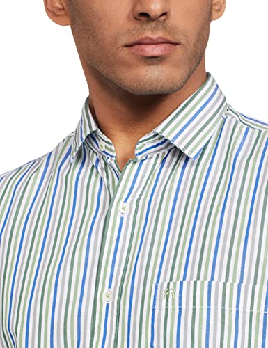 Image of Raymond Men's Striped Slim Fit Shirt