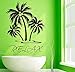 Relax Mots Sticker Mural Palmier Vinyle Sticker Mural Art Design Étanche Salle De Bain Sticker Mural Décoration 58*78 Cm