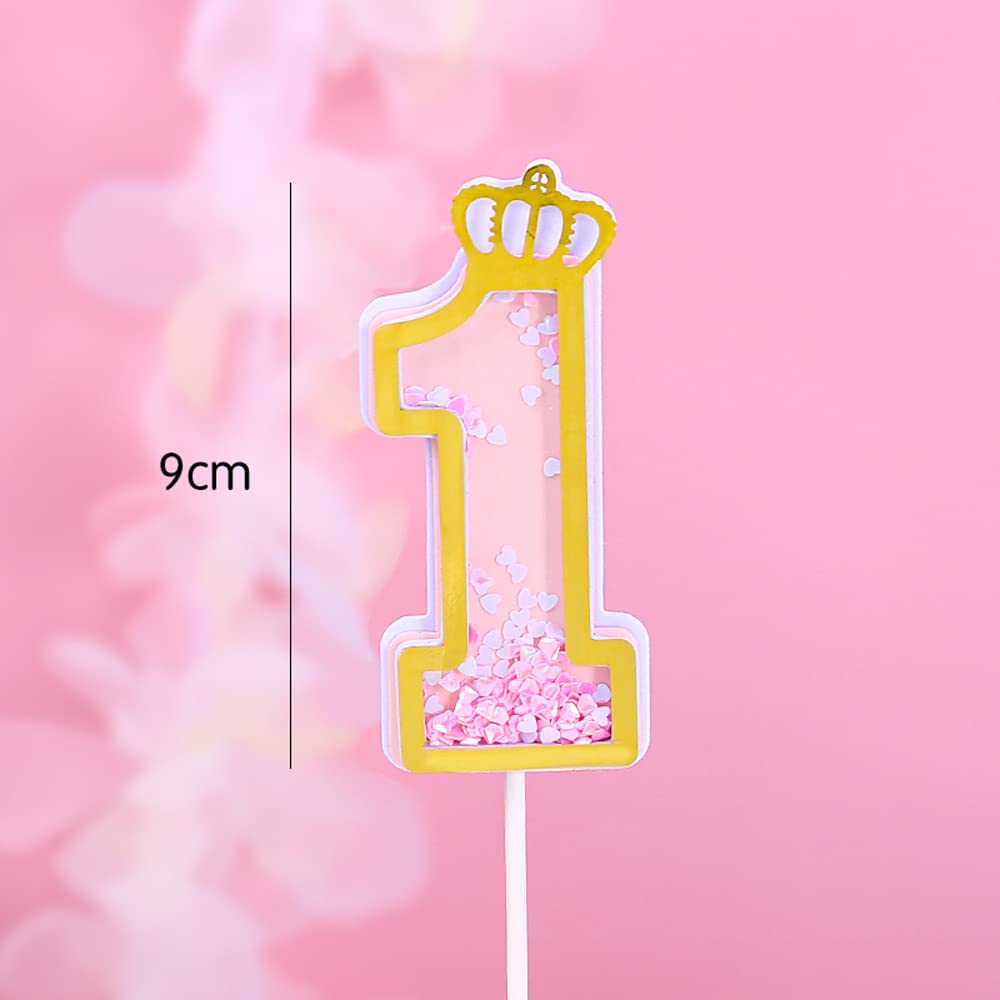 1. Geburtstag Torten-Topper Set Für Mädchen – Mit Regenbogen, Wolken, Sternen & Luftballons In Rosa