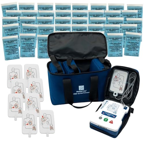 Image of MCR Medical Prestan AED UltraTrainer Pack of 4, Replacement Pads Pack of 4, & Pack of 40 of CTK3