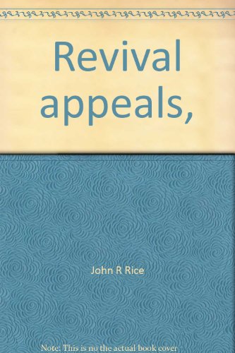 Revival appeals, B000QBRZJM Book Cover