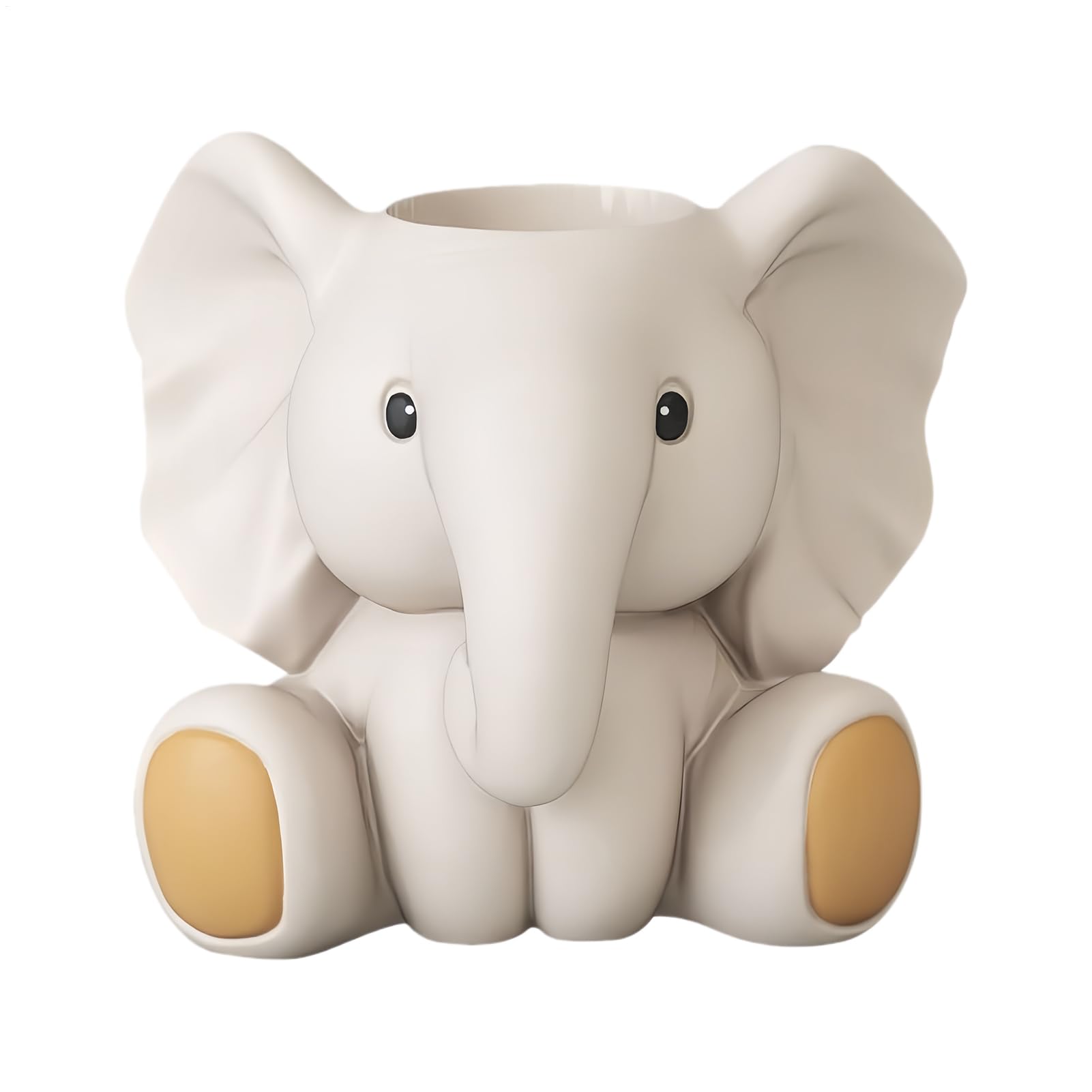 Pièce élégante maison avec ce porte-stylo de bureau éléphant aux finitions soignées en résine